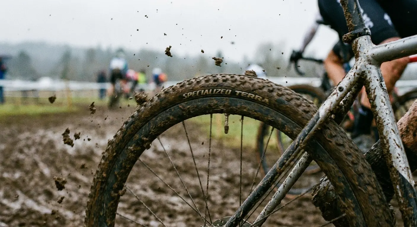 Mud tire with aggressive tread pattern