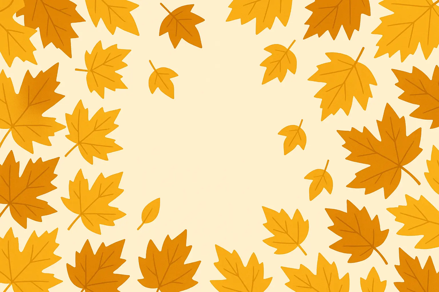 Golden maple leaves thanksgiving wallpaper