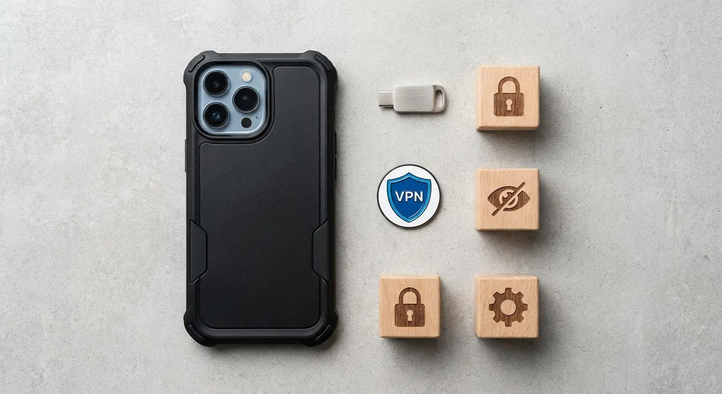 iPhone protection stack visualization