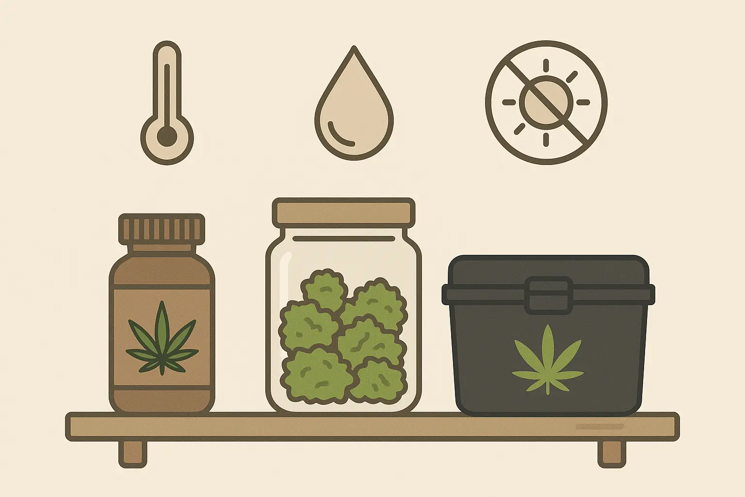 Proper storage containers for Oreoz strain