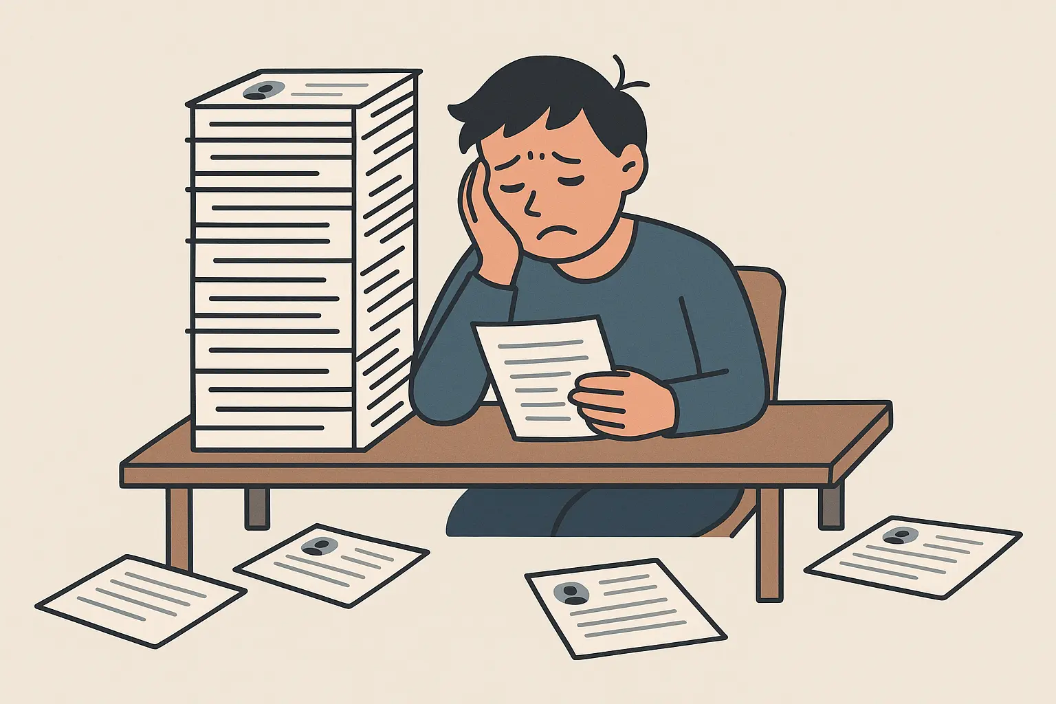 Three-page resume problems
