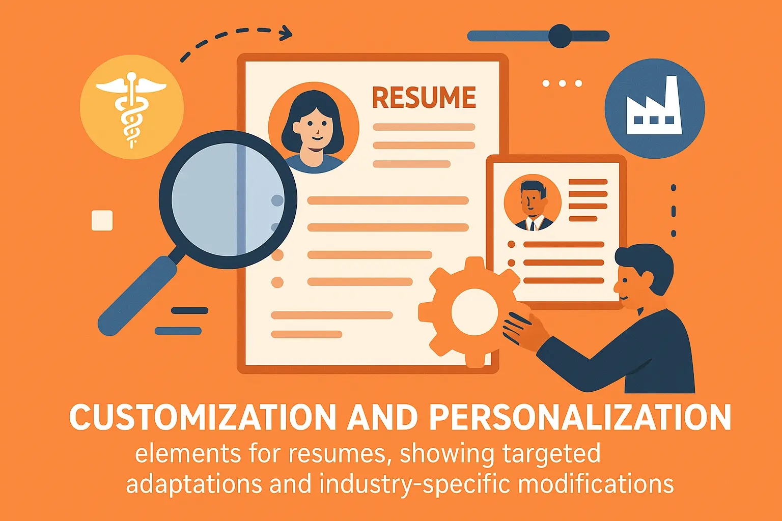 Customized resume targeting