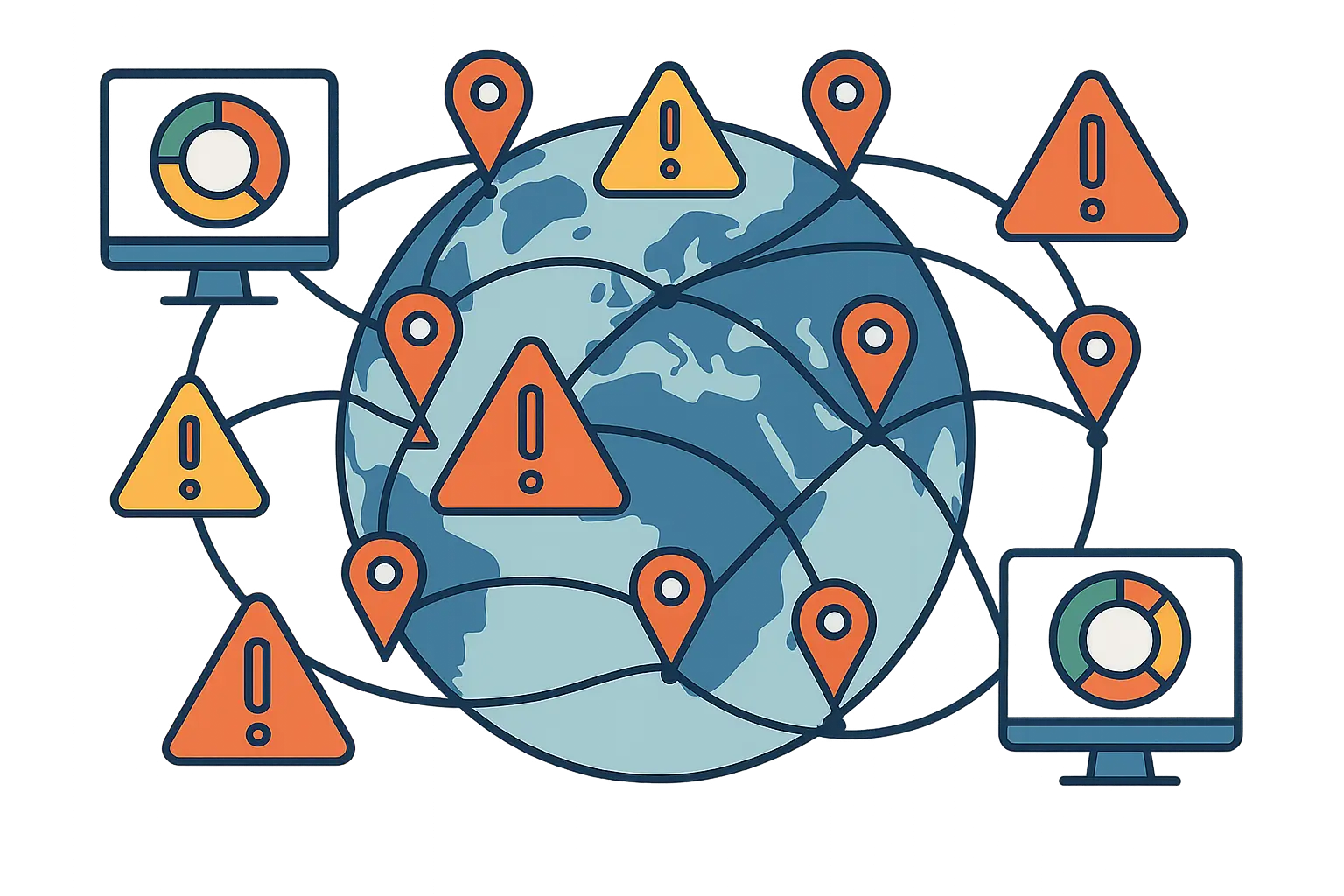 Supplier risk management dashboard with risk indicators and analytics