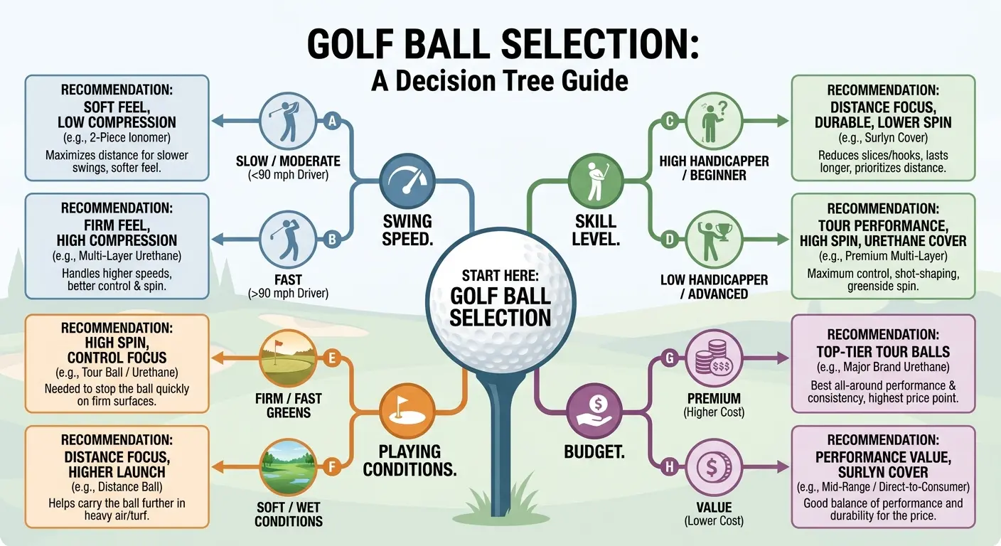 Golf ball construction comparison