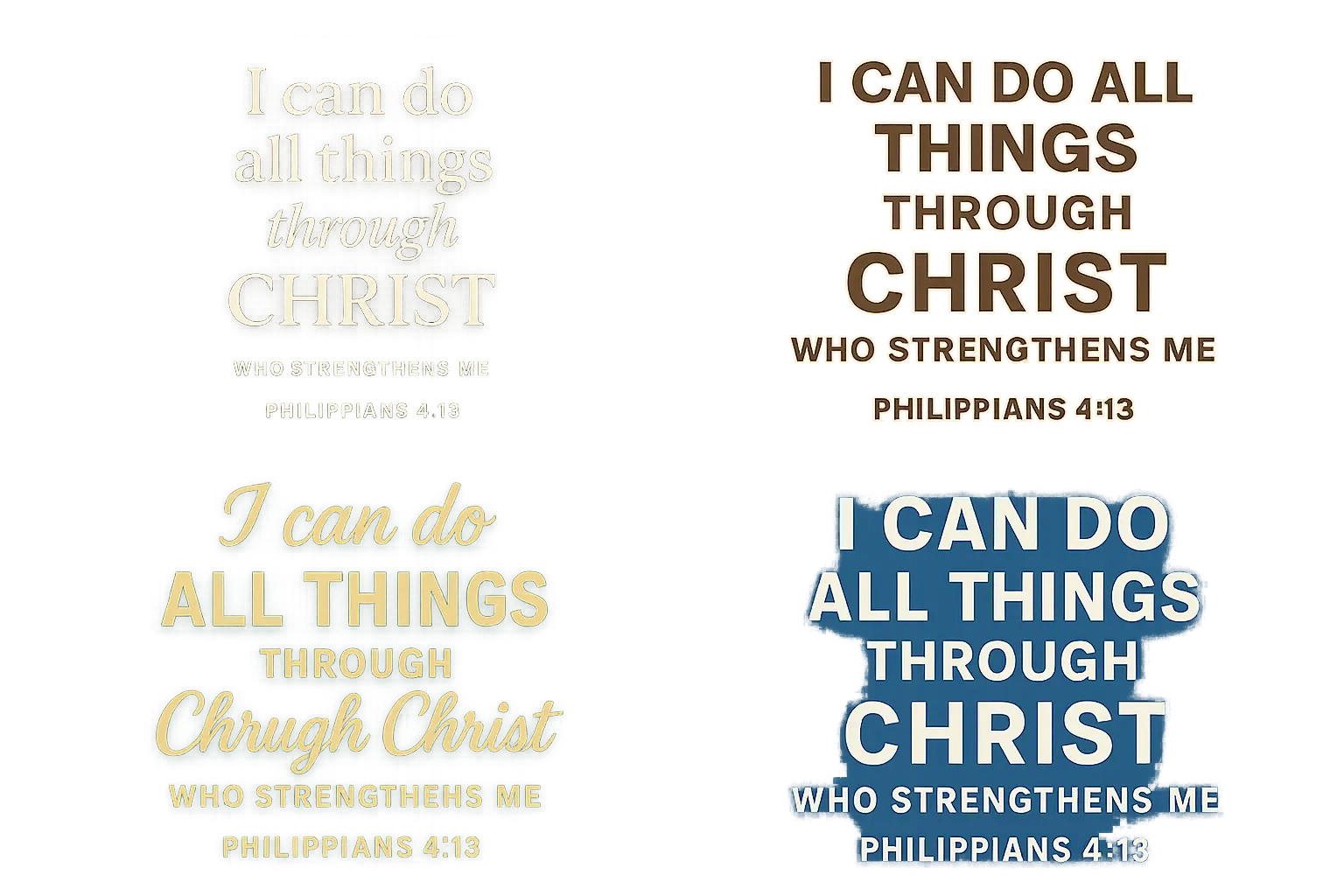 Colorful bible verse wallpaper designs showing different aesthetic styles