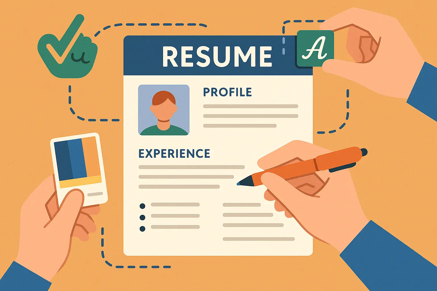 Personalized chronological resume example