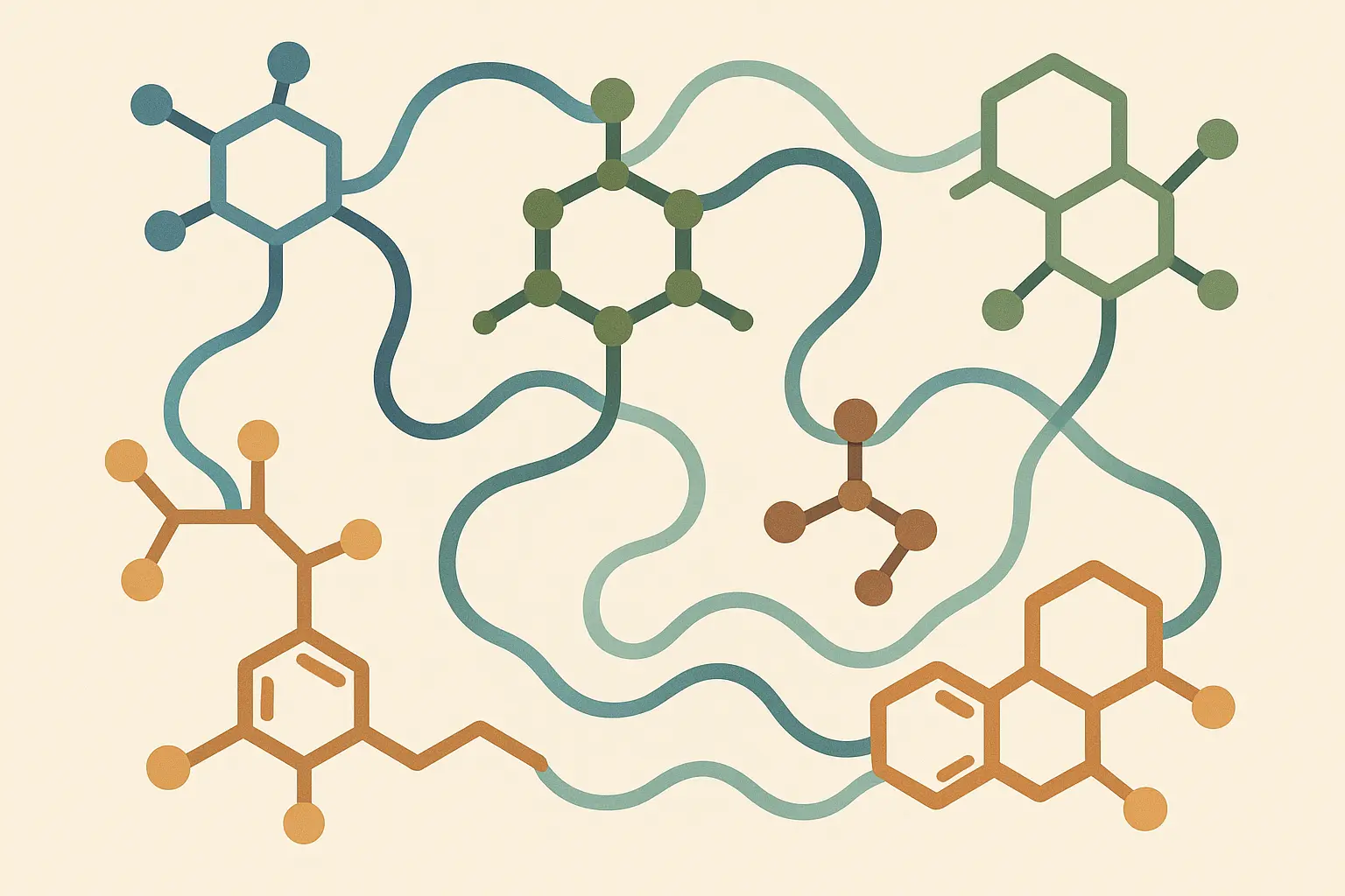 Entourage effect diagram showing Unicorn Poop compounds working together