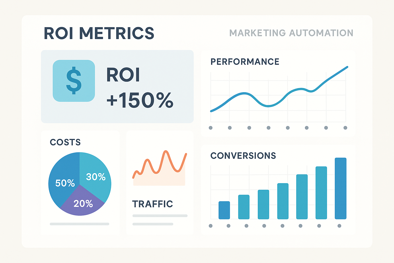 Marketing automation ROI measurement dashboard
