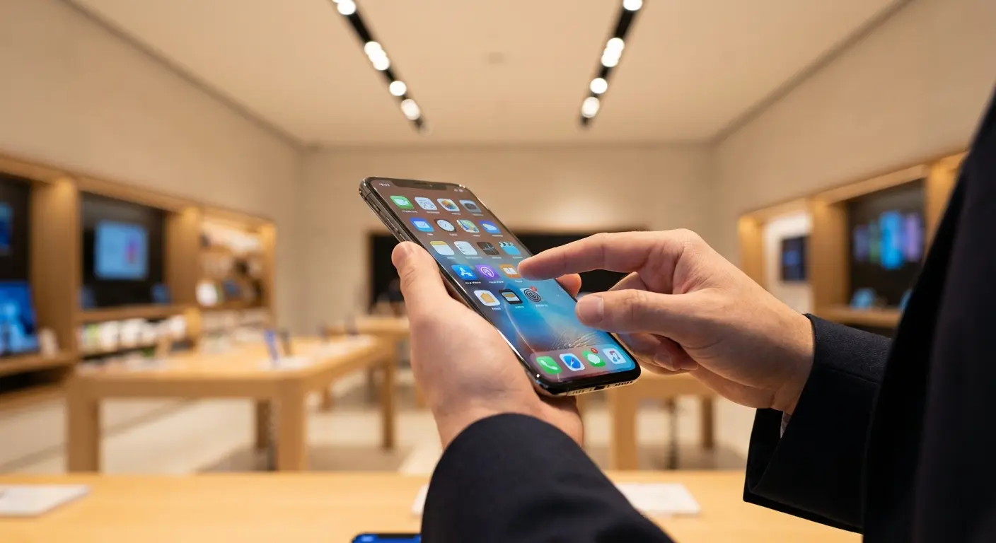 Screen protector installation showing air bubbles