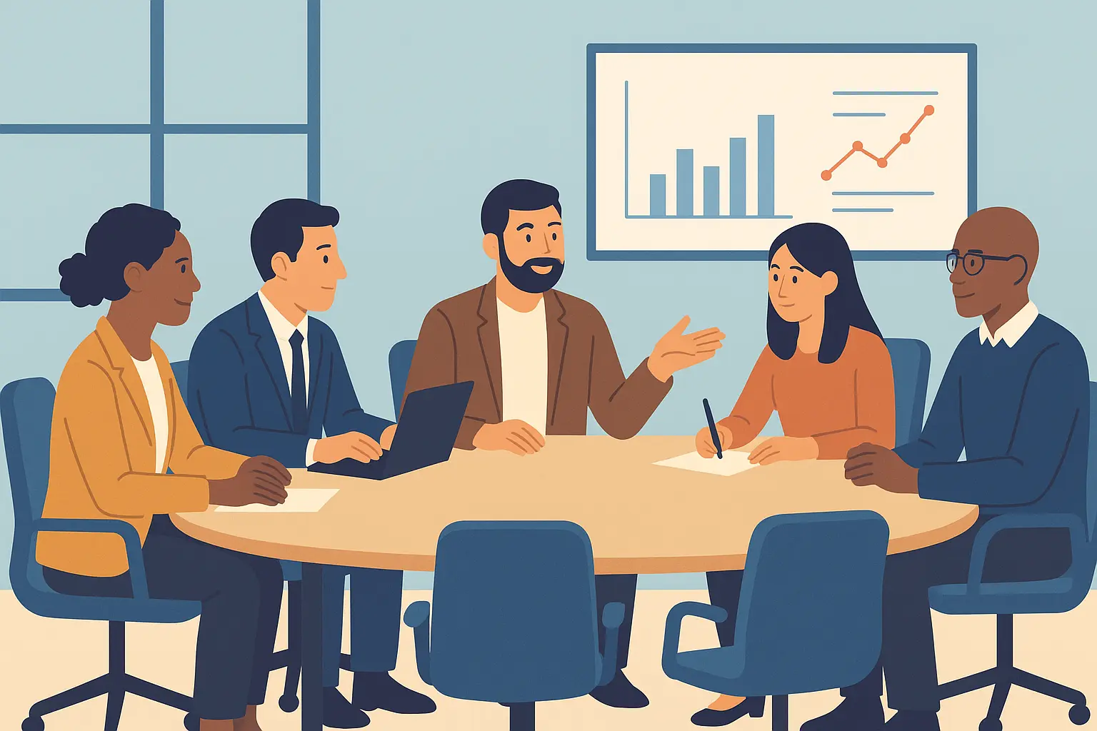 Professional behavioral interview scenario