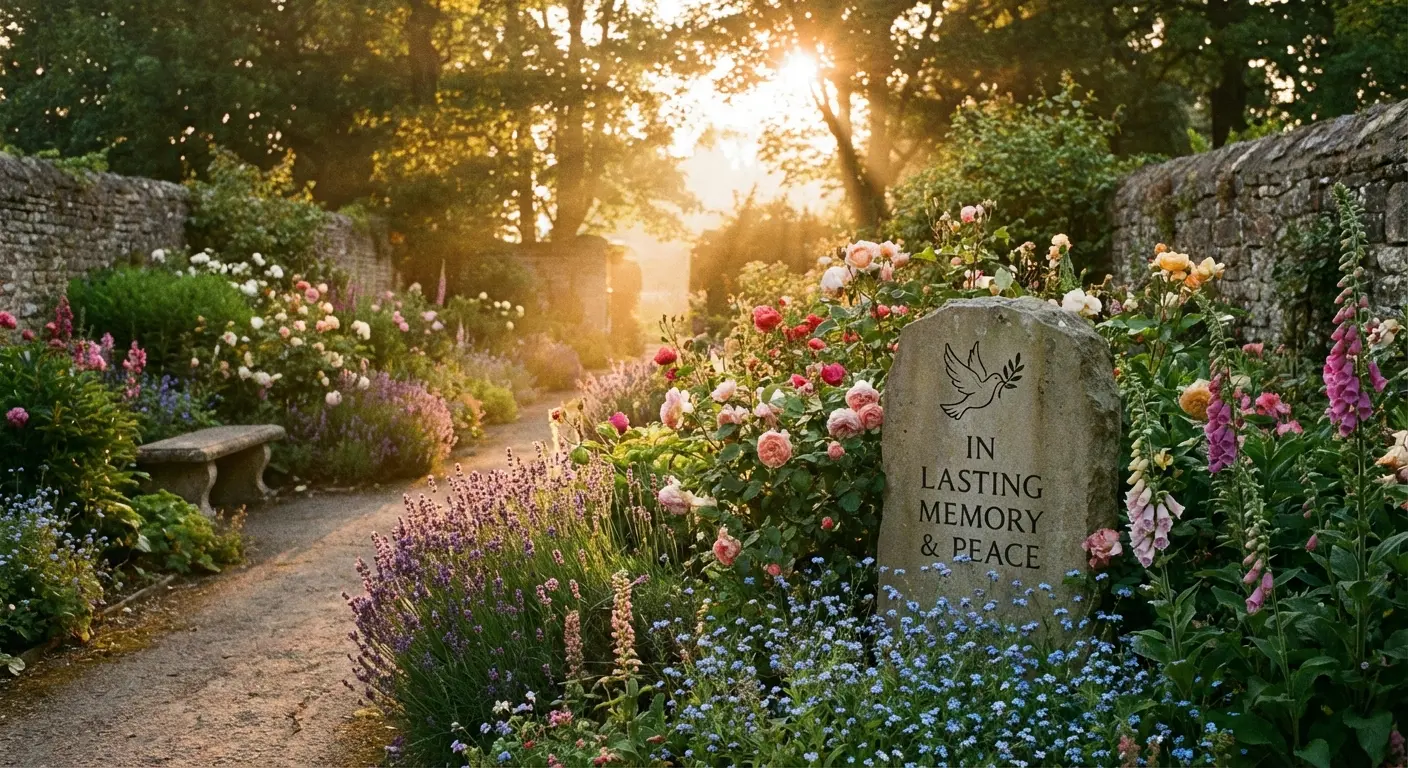 A peaceful sunset scene symbolizing final thoughts and the eventual easing of grief