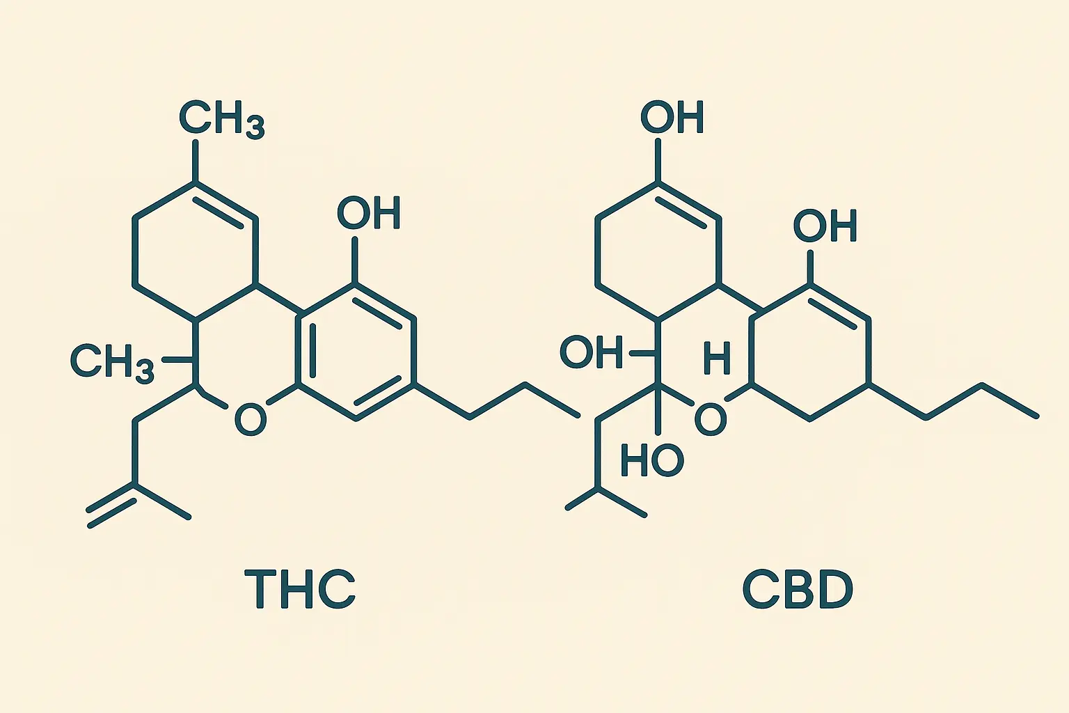 Cannabis cannabinoid breakdown chart
