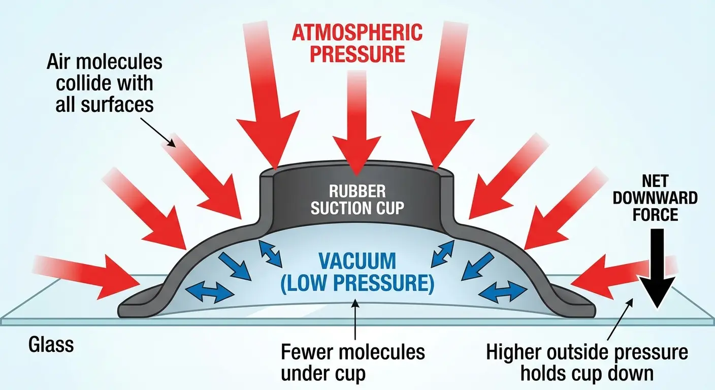 How atmospheric pressure actually holds your phone (spoiler: barely)