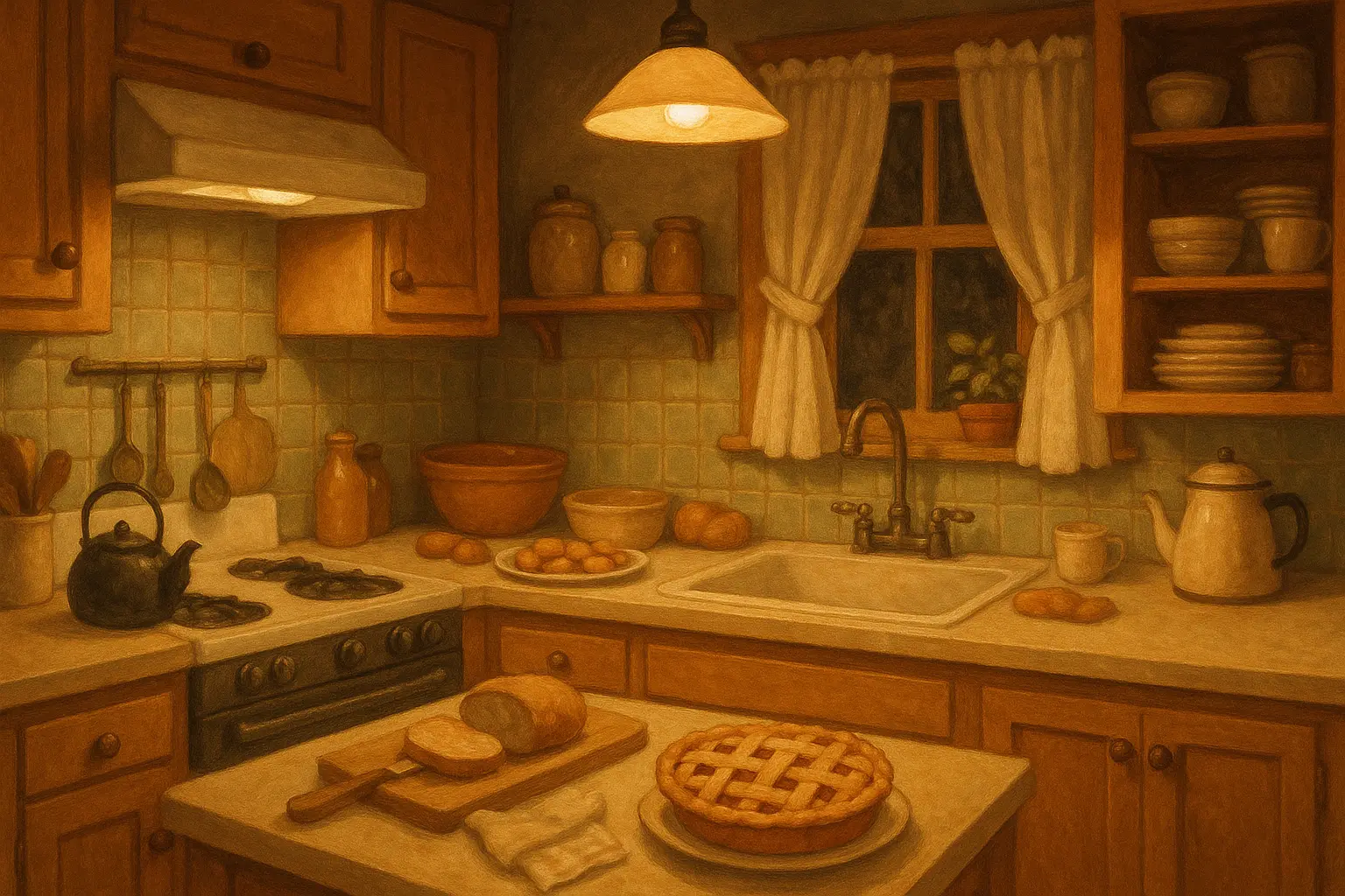 Family gathering with extended relatives