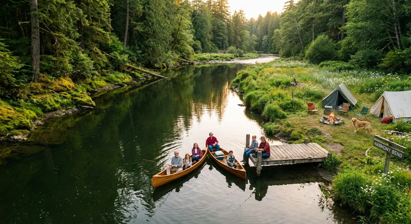 Family fishing memory with legacy focus