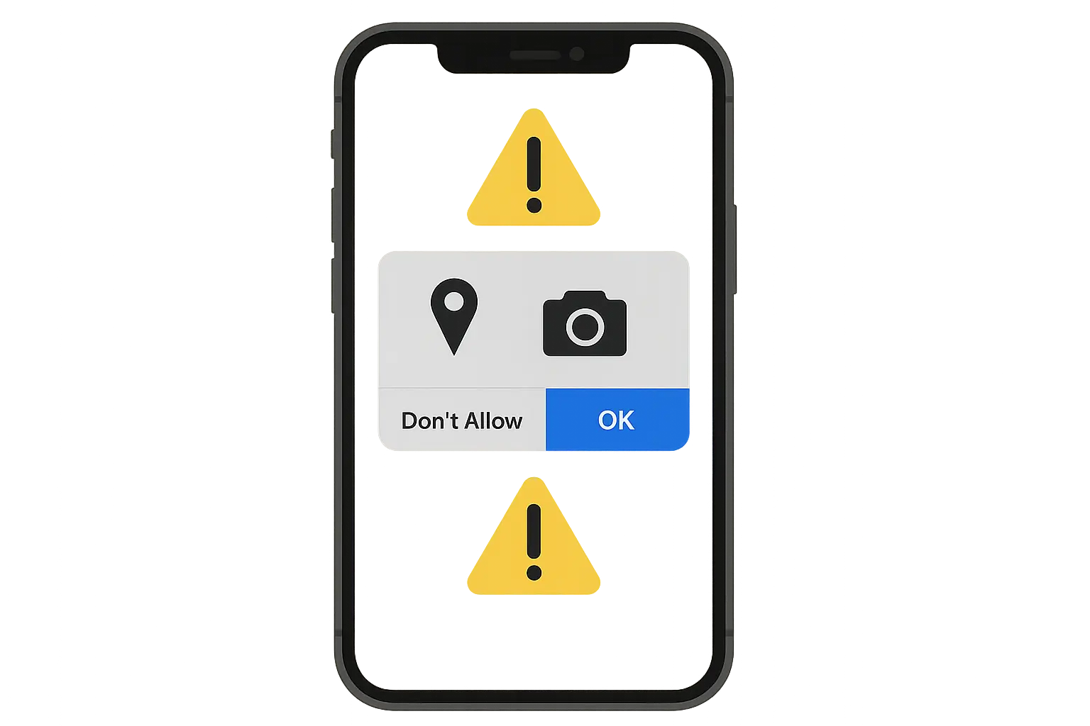 iPhone app permissions and security settings