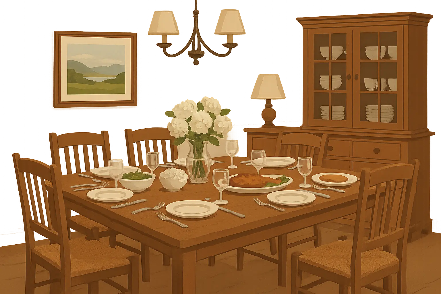 Professional achievements and family photos displayed together