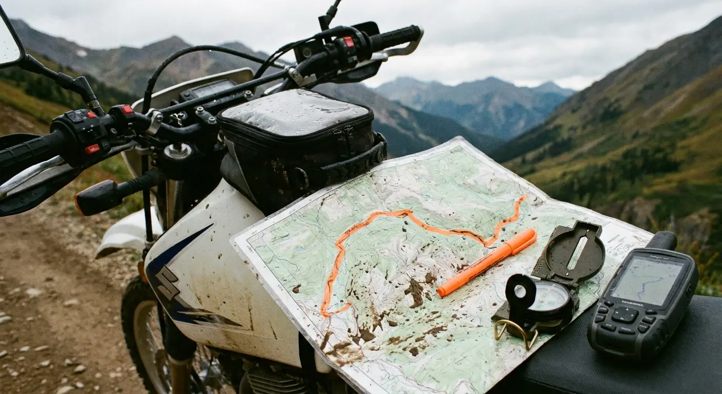 Physical map and GPS navigation tools