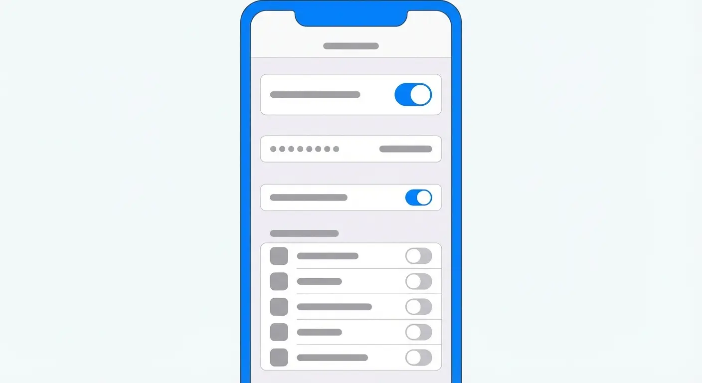 iPhone personal hotspot settings screen