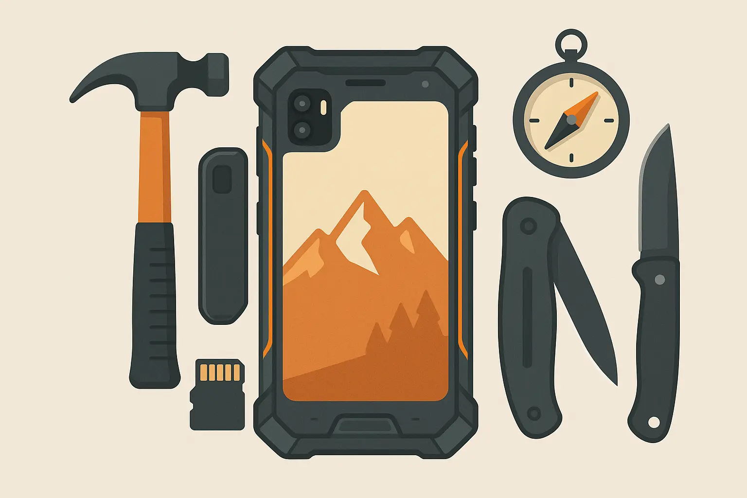 CAT S75 rugged phone in outdoor environment