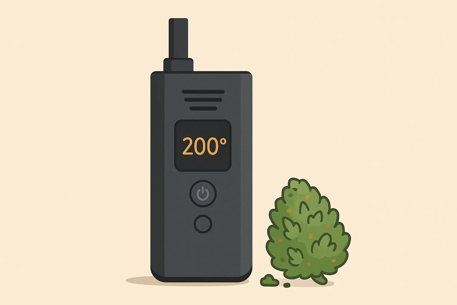 Temperature control on vaporizer device