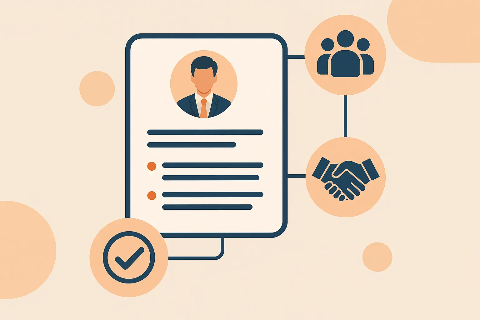 Resume building interface for healthcare professionals