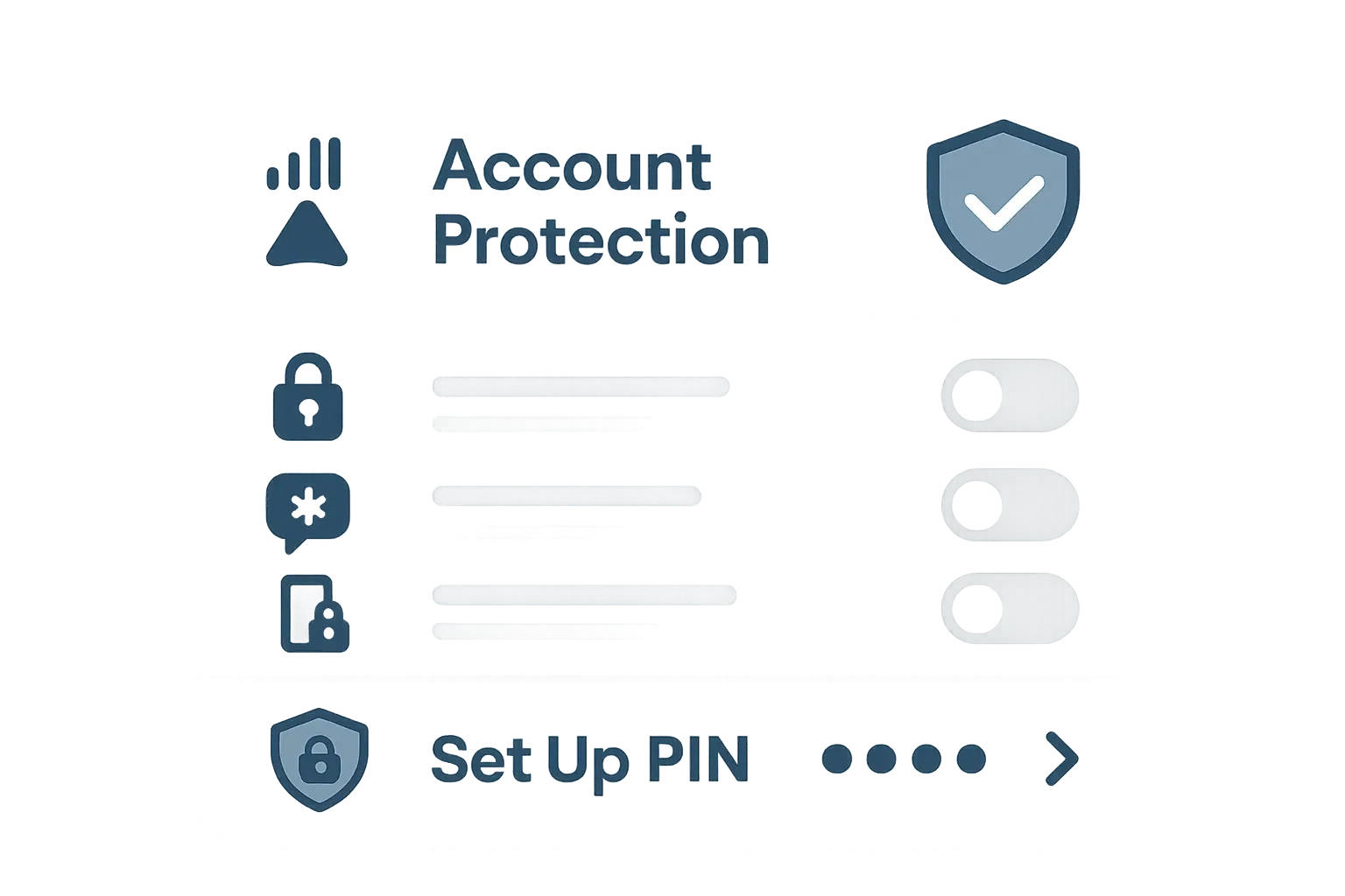 Carrier account security settings