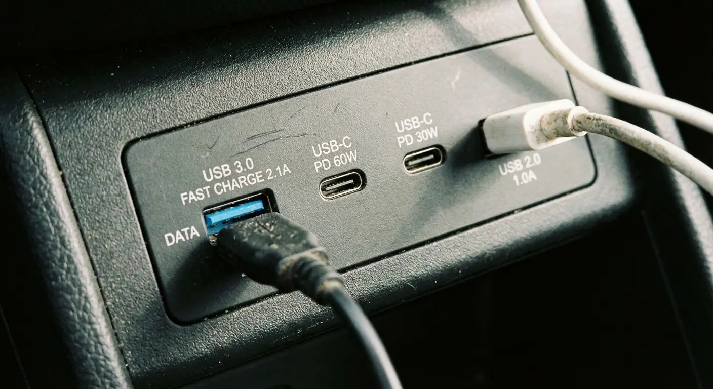 USB port types and specifications comparison