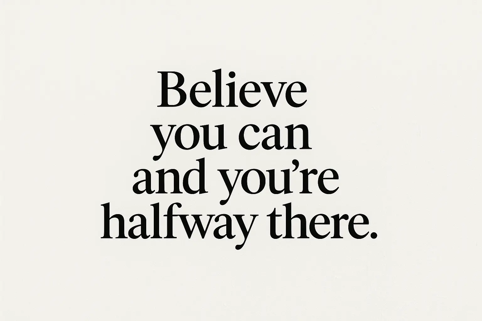 Motivational typography wallpaper with clean font design and strategic text placement