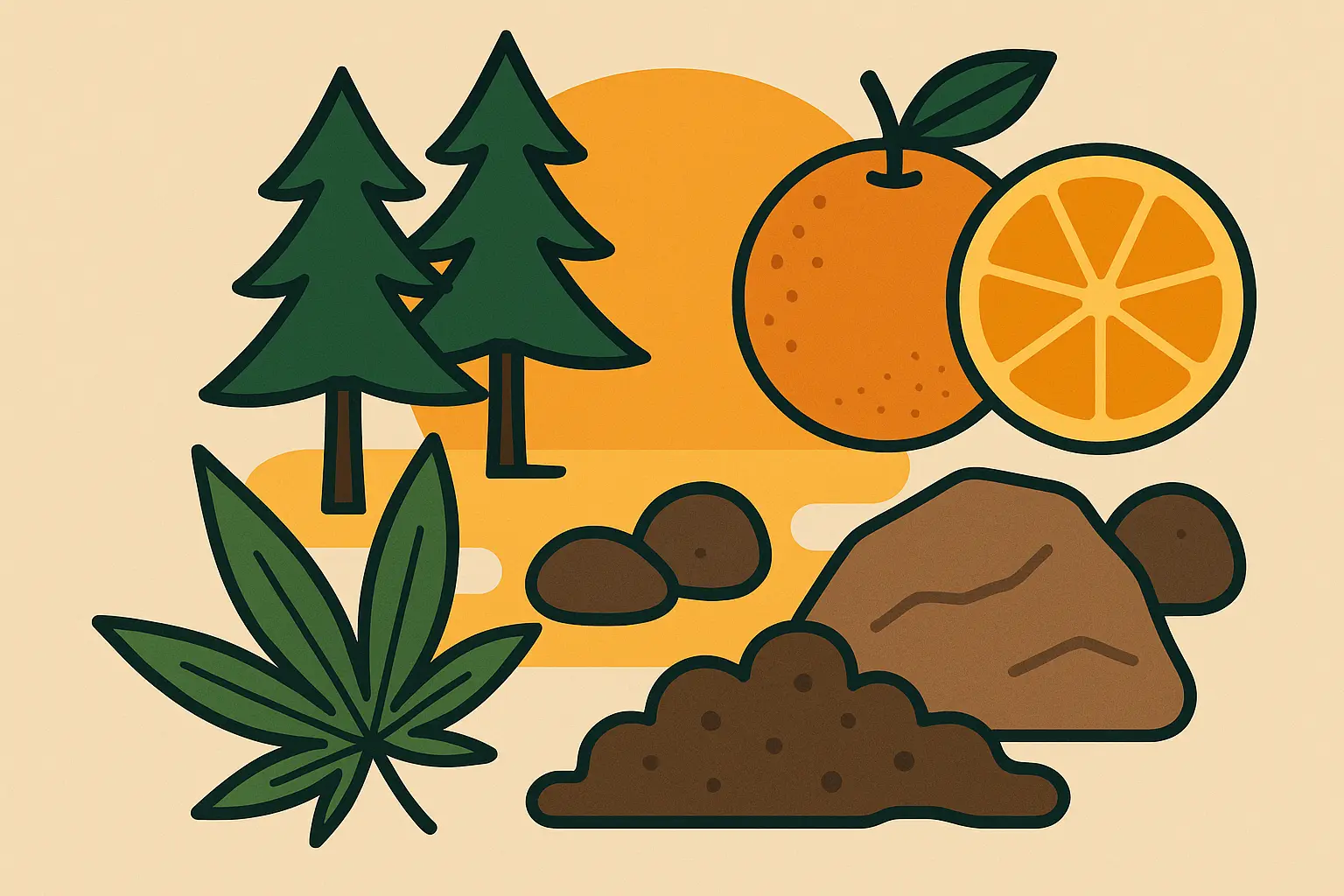 Fire OG strain terpene profile visualization