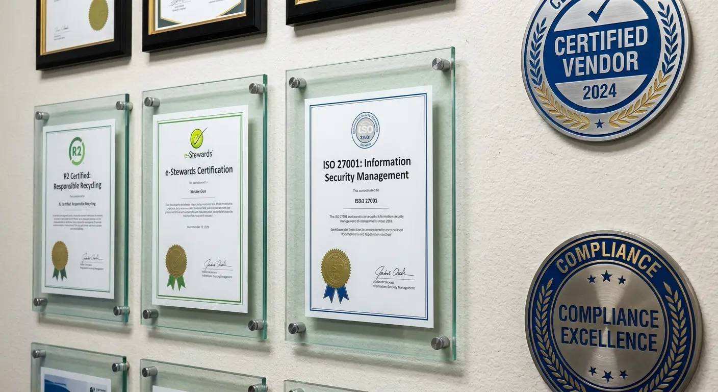 E-waste vendor certification comparison