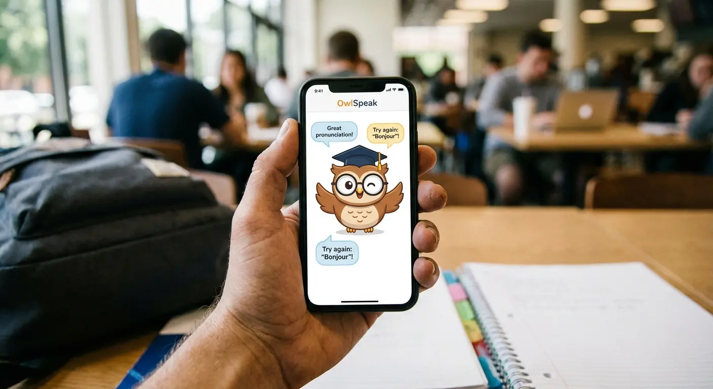 Educational AI learning app interface