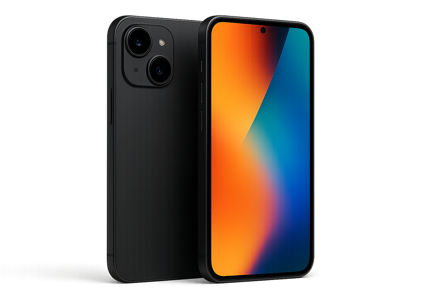 Phone display comparison showing OLED vs LCD screen quality