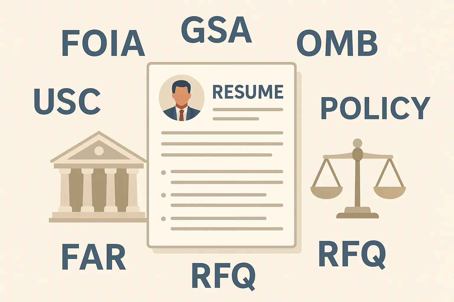 Government terminology in federal resumes
