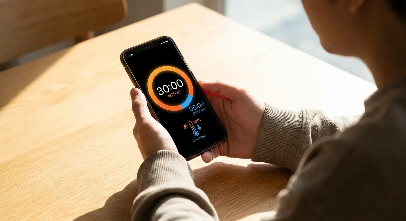 Phone usage patterns and heat management