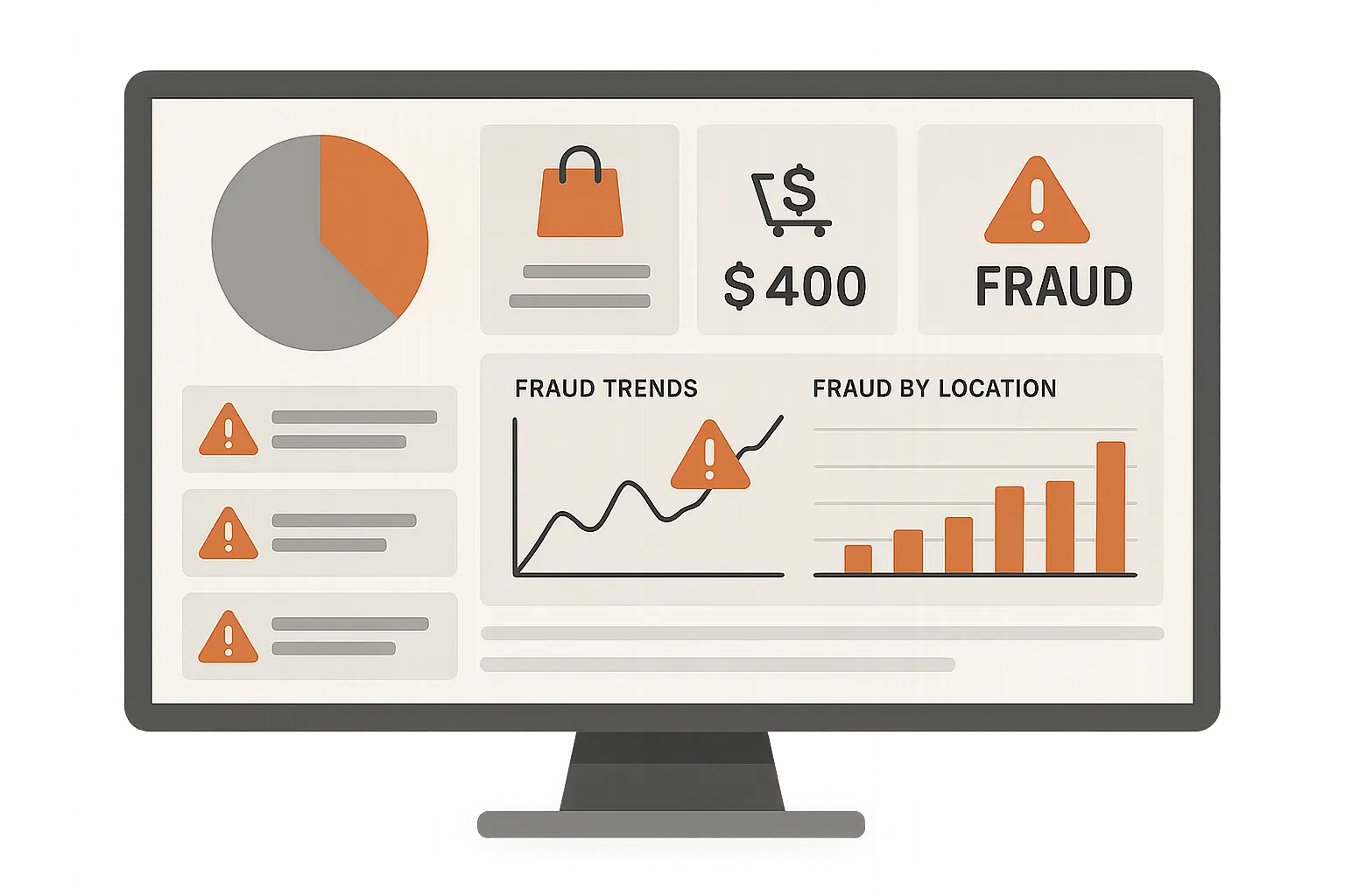 E-commerce fraud statistics visualization
