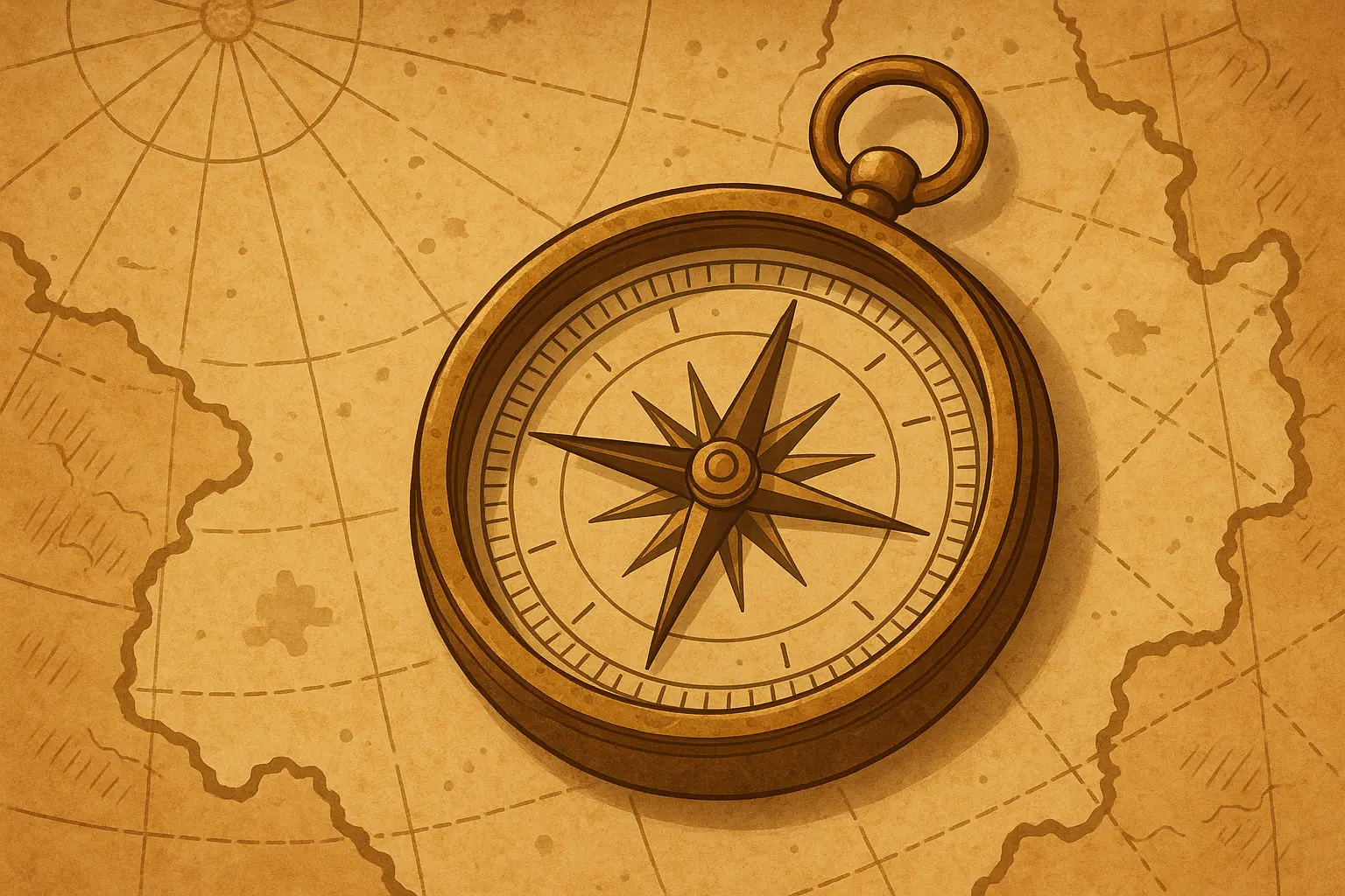 Vintage compass bible verse wallpaper with Proverbs 16:9