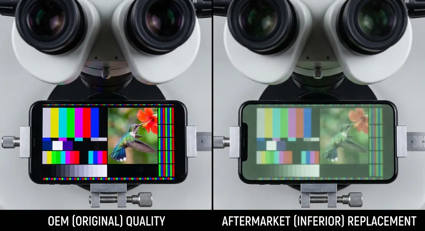 OEM vs aftermarket phone parts comparison