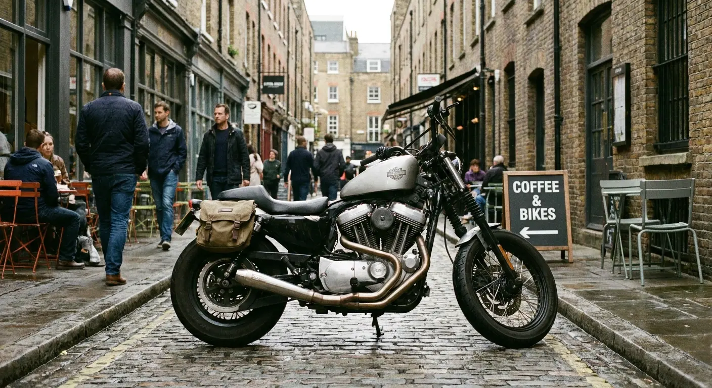 Forty-Eight bobber style motorcycle