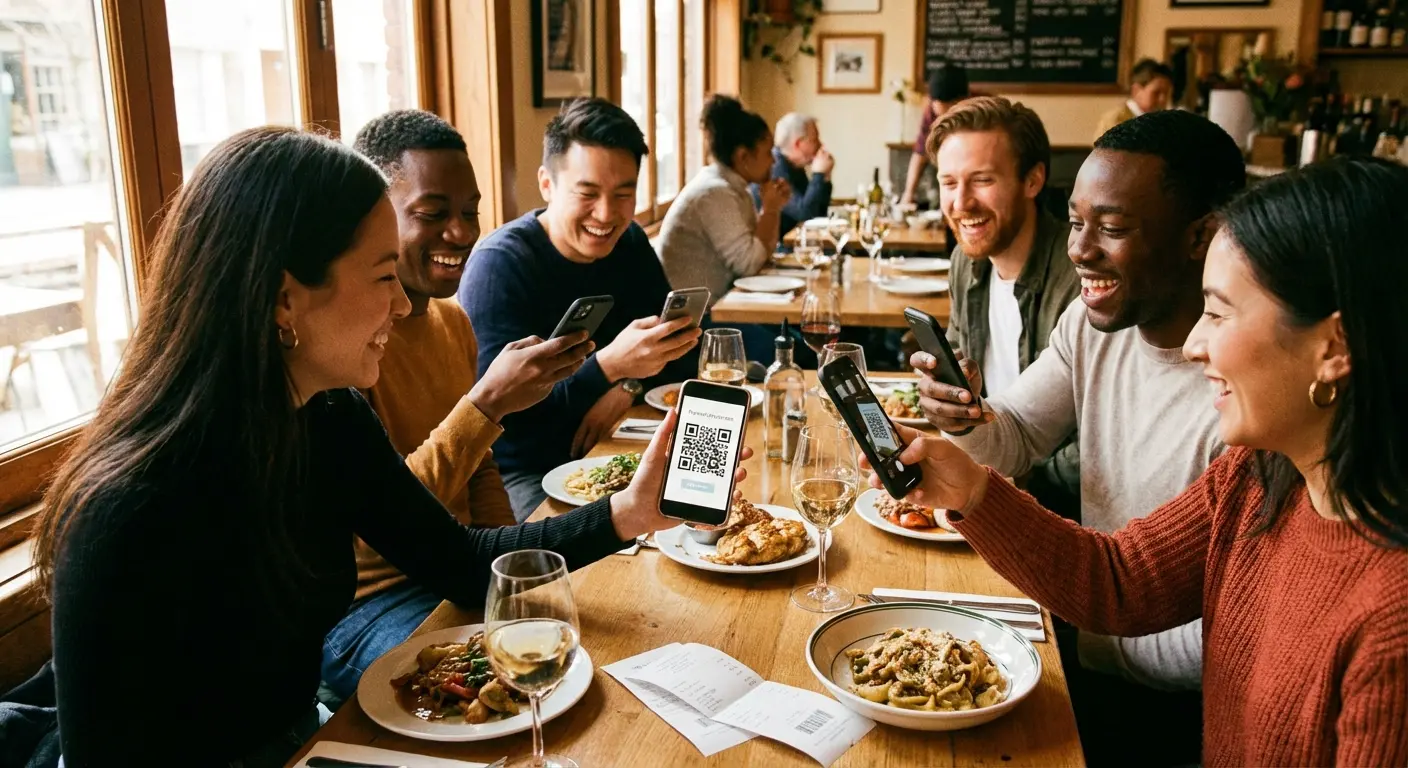 Payment app QR code on my phone