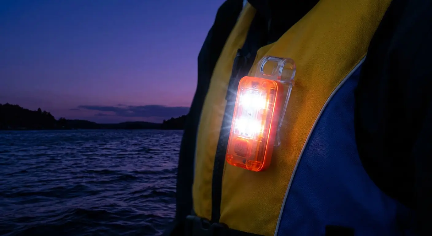 LED safety lights for marine use