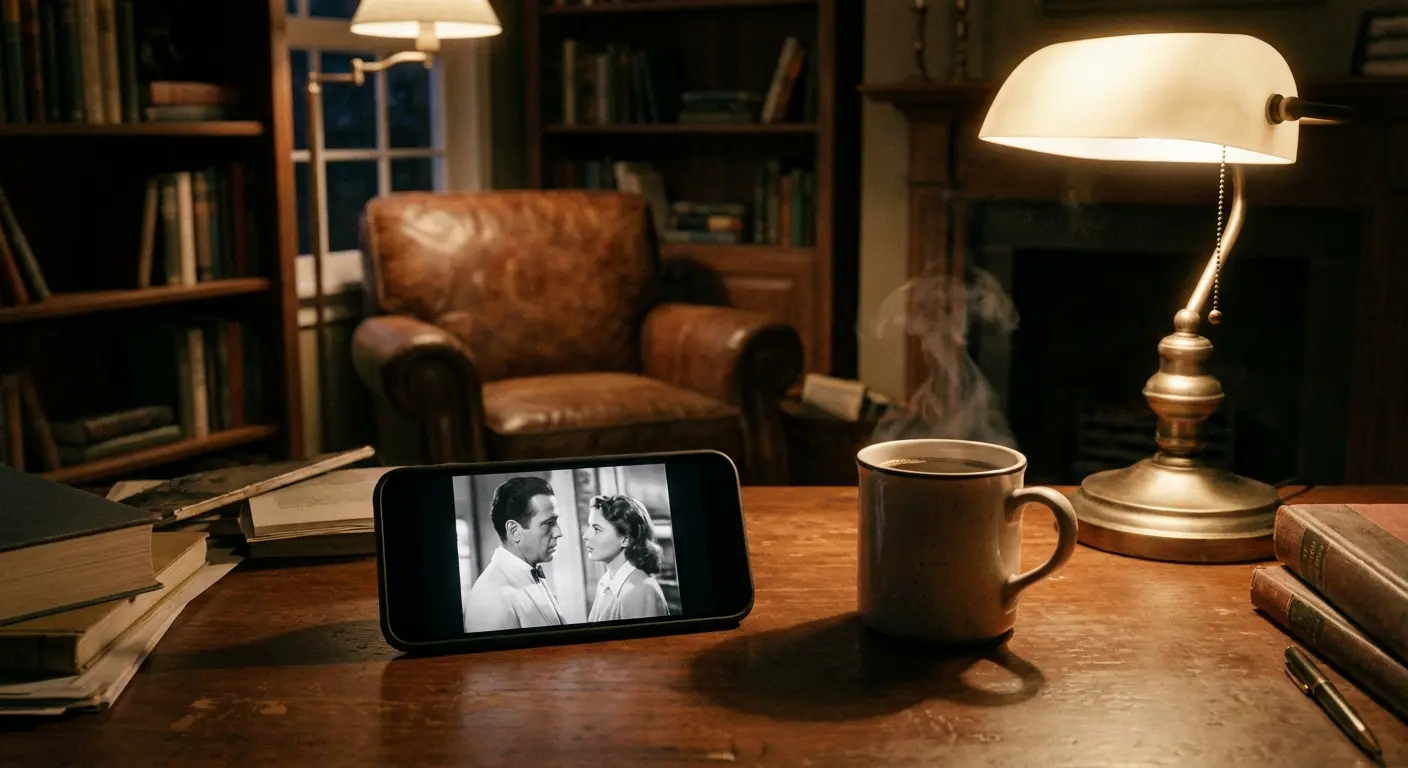 Library and education focused apps like Kanopy and TED on a tablet screen