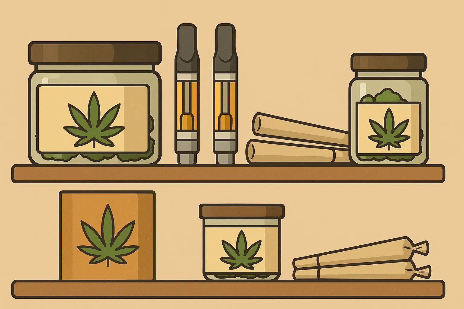 Cannabis dispensary product display