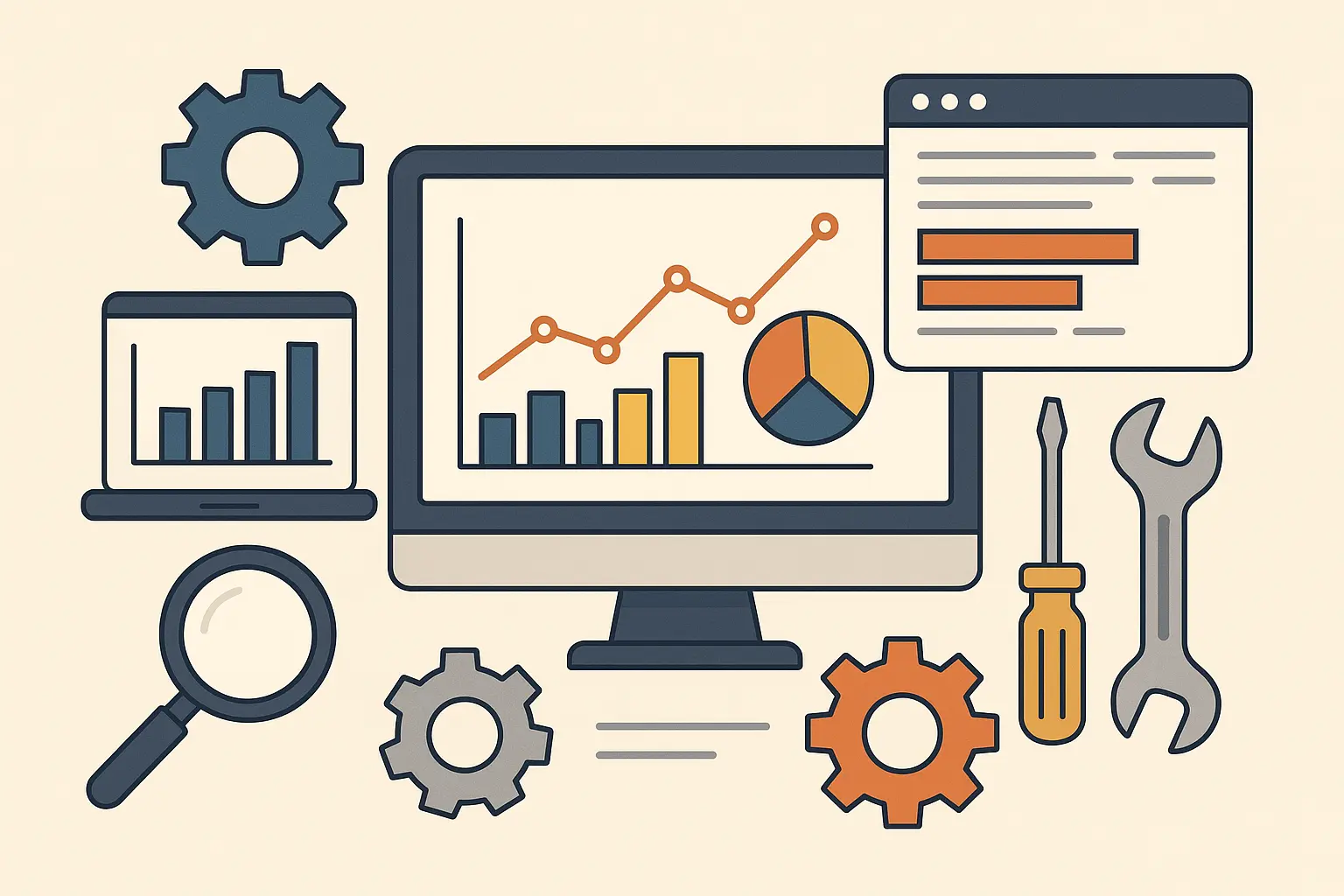 Technical and analytical action words