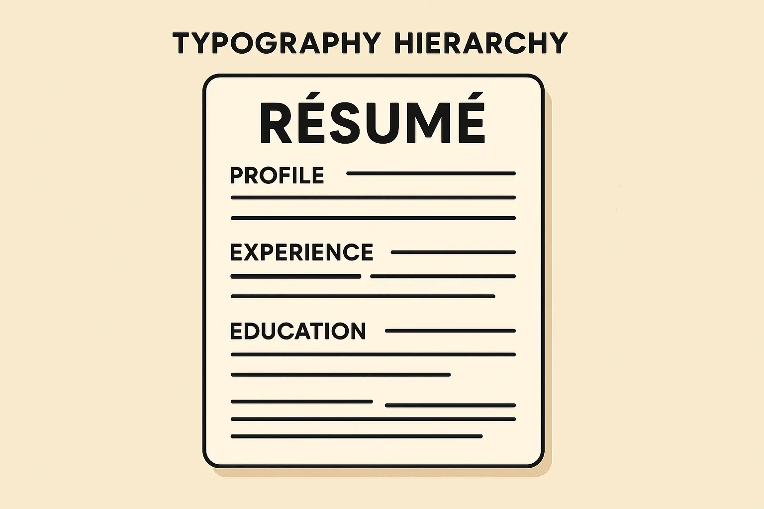 Resume typography and formatting standards