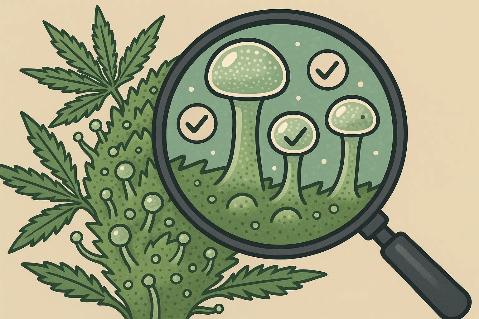 Premium cannabis bud structure close-up