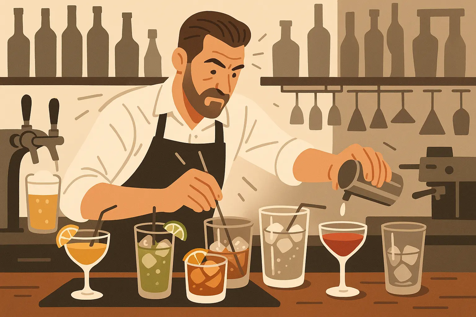 Specialized bartender skills