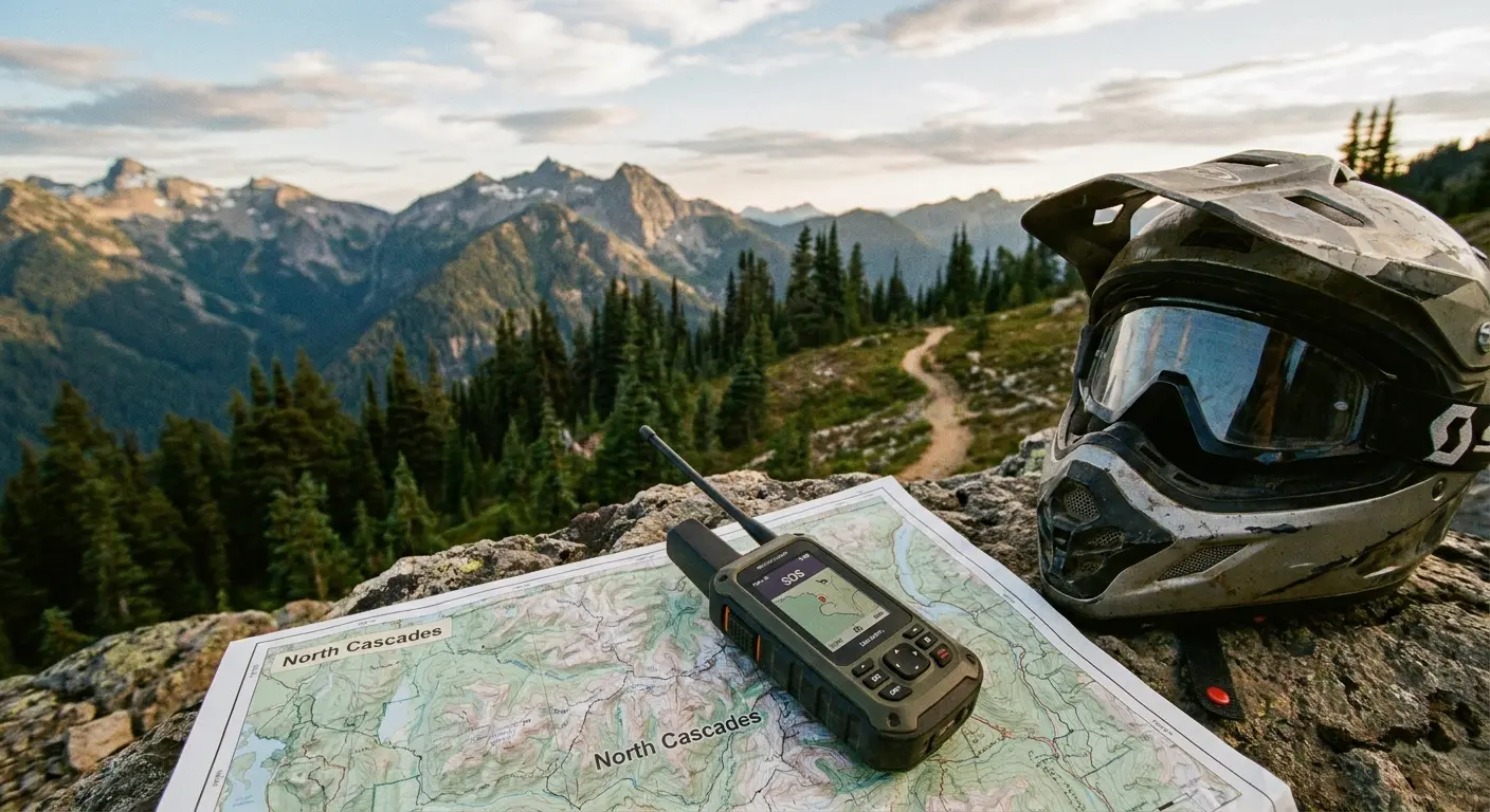 Satellite communicator device for motorcycle trips