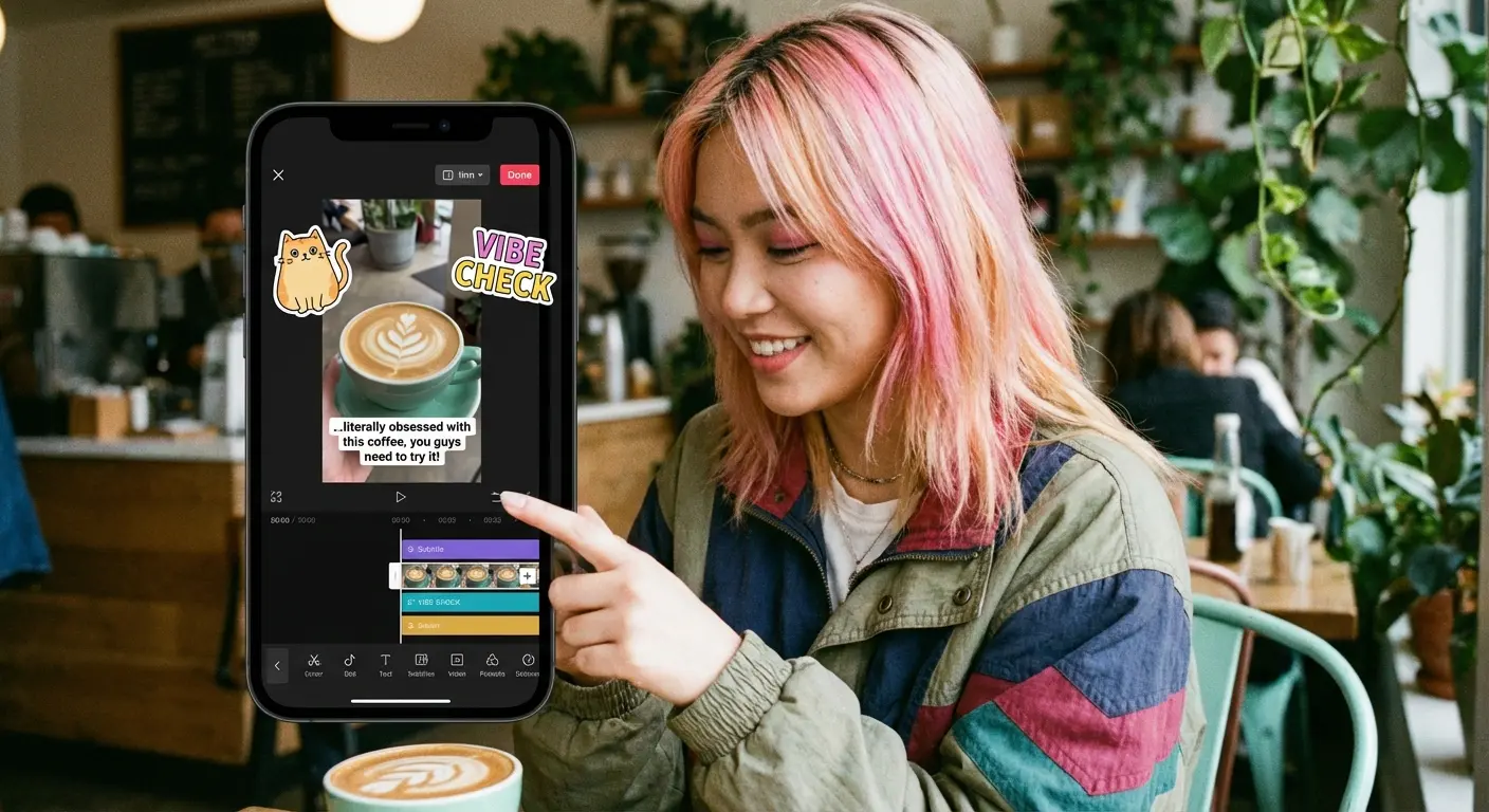 CapCut mobile video editing interface