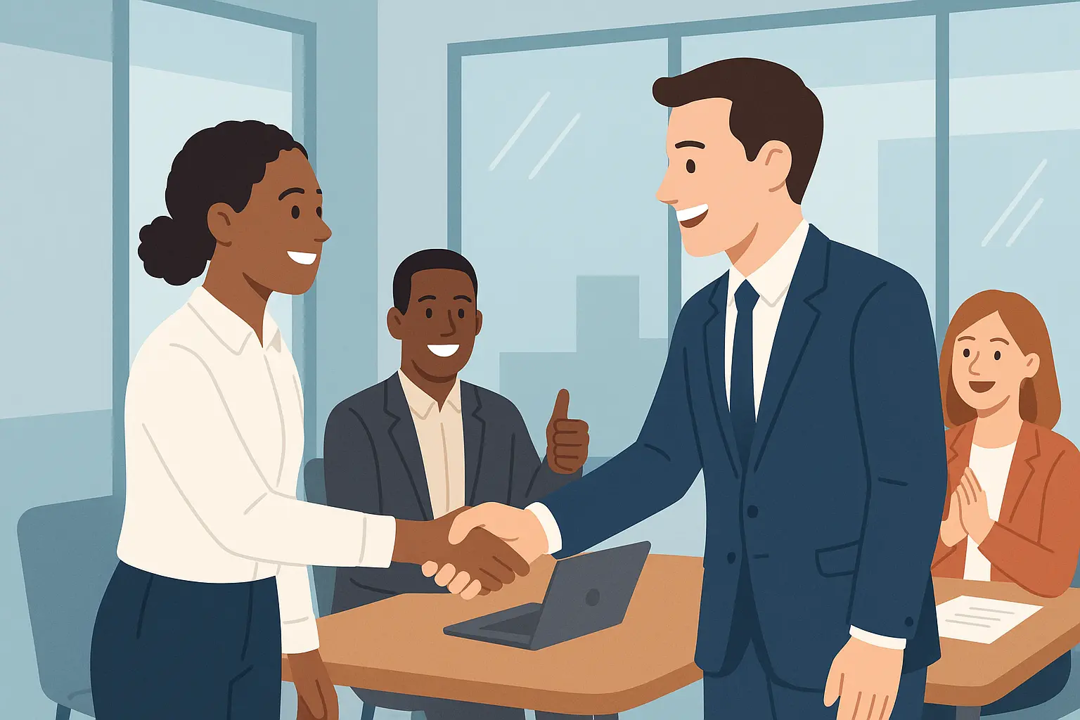 Maintaining positive momentum in interview process